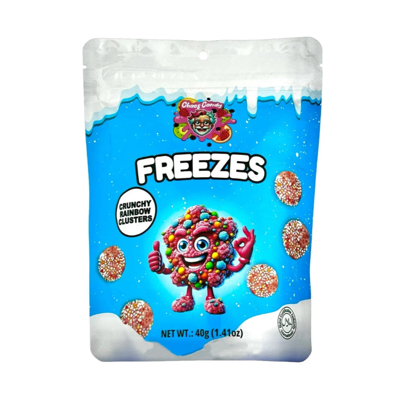 Chaos Candy - FREEZES Crunchy Gummy Cluster - Sky Blue 40g