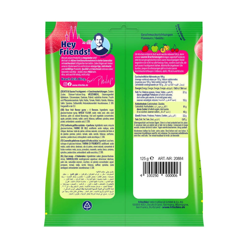 Hitschies Saure Drachenzungen Fruit Mix 125g