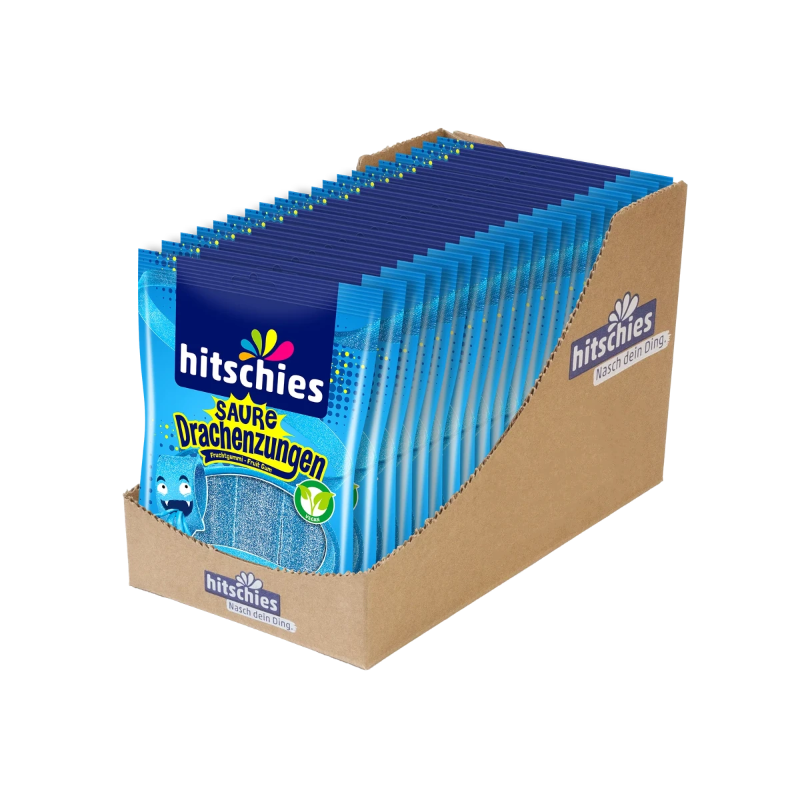 Hitschies Saure Drachenzungen - Blau 125g